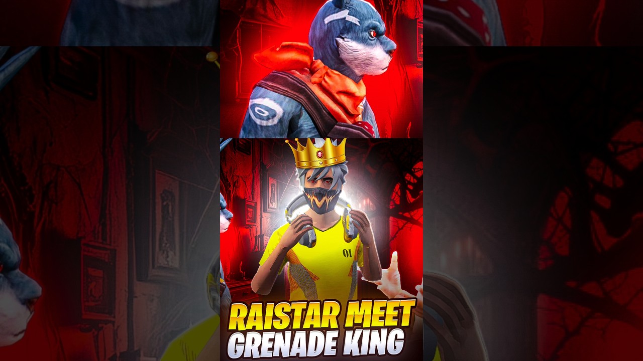 RaiStar 🐰 Meet GreNade 💣 King 👑 #freefireshorts #shorts