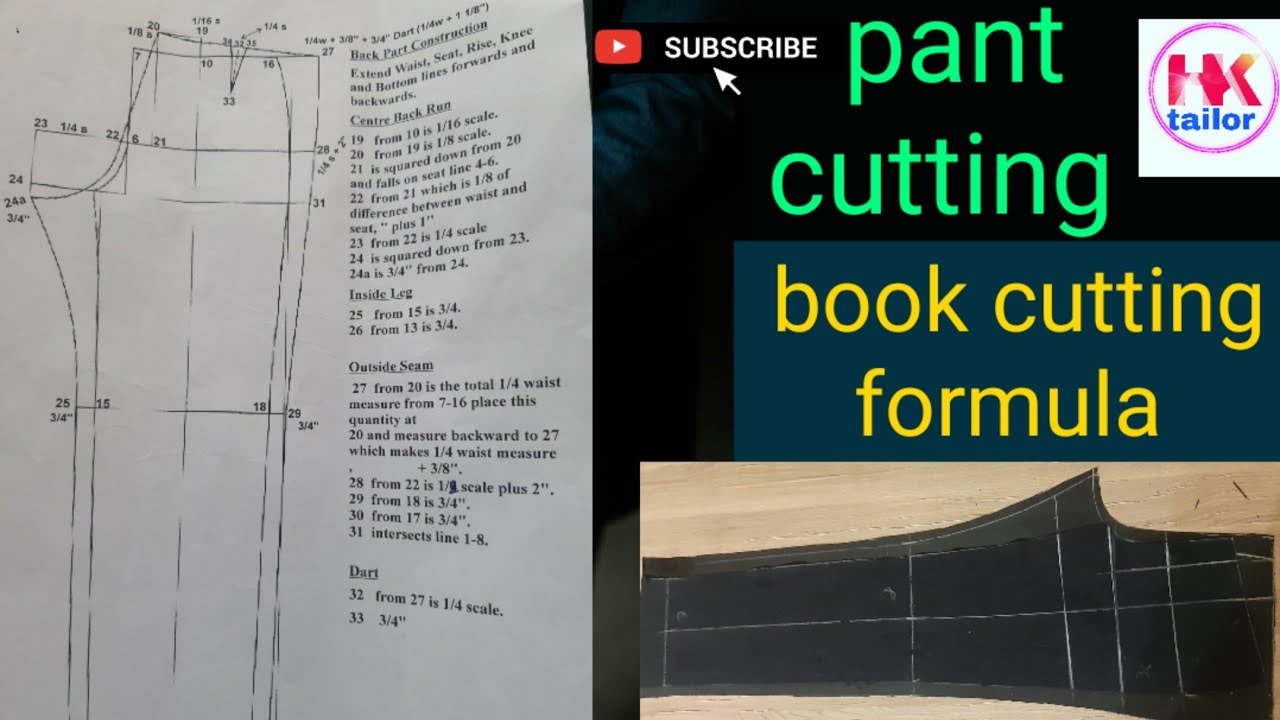 Pant cutting | Trouser cutting | how to cut perfect trousers