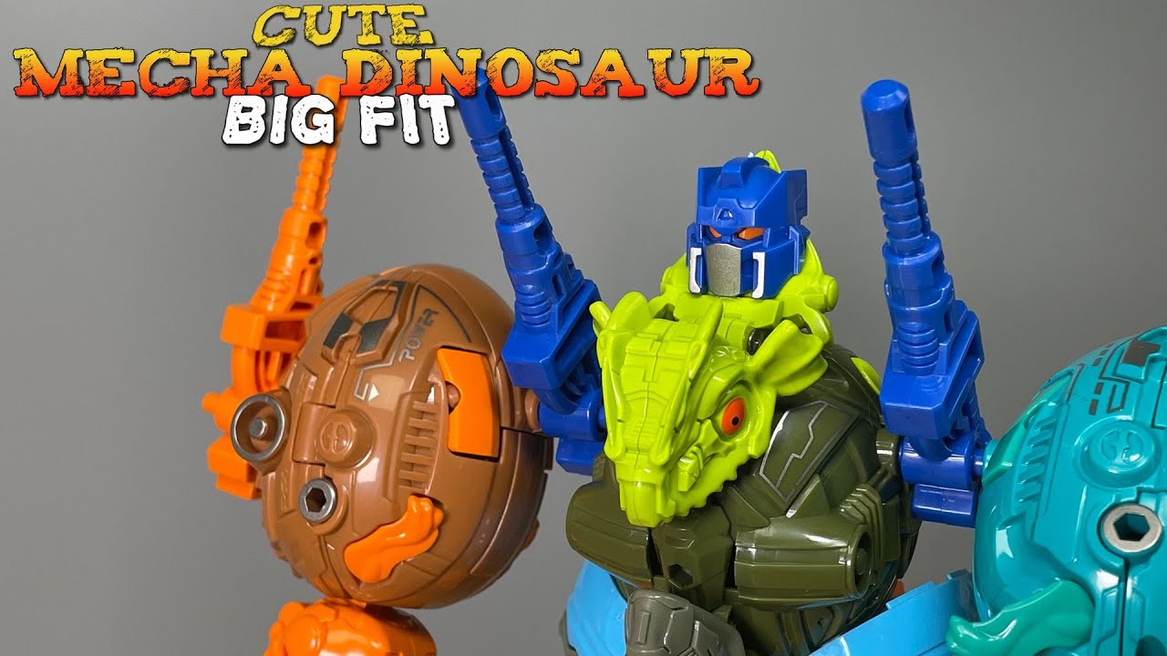 Cute Mecha Dinosaur Big Fit 6-in-1