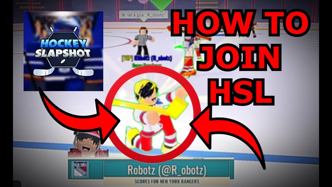 HOW TO JOIN THE HOCKEY SLAPSHOT LEAGUE | HSL ROBLOX HOCKEY SLAPSHOT
