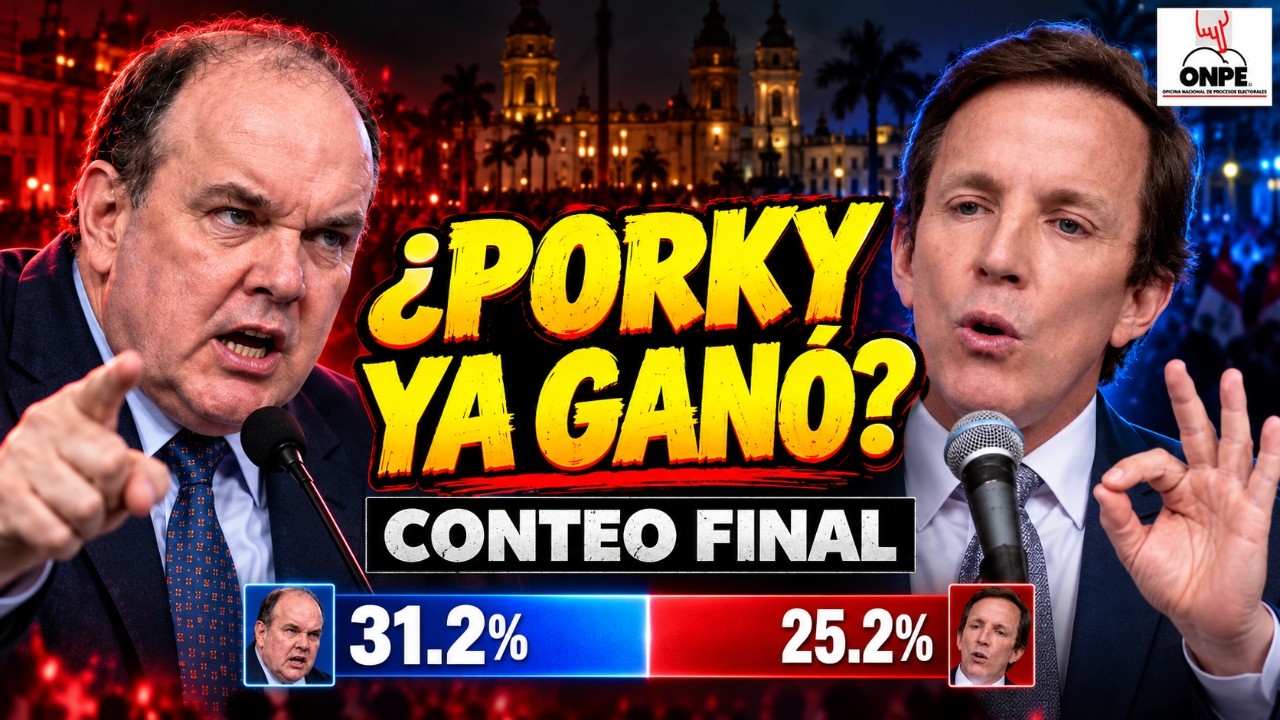 &iquest;PORKY YA GAN&Oacute;? | Resultados ONPE EN VIVO: L&oacute;pez Aliaga vs Francis Allison
