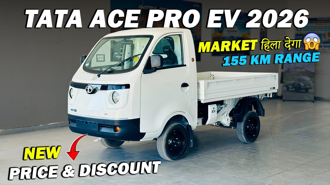 Tata Ace Pro EV 2026 Review | 155 KM Single Charge😱 | CARSINFO |