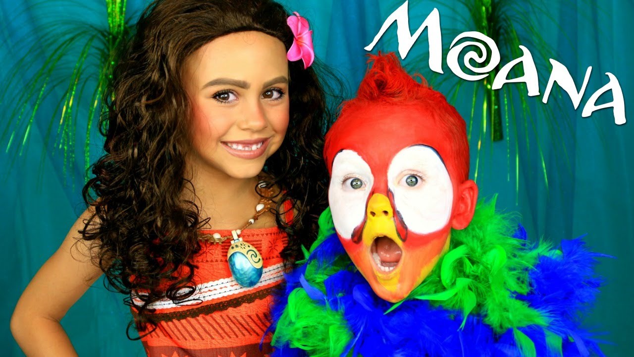 Moana and Hei Hei Makeup and Costume Tutorial