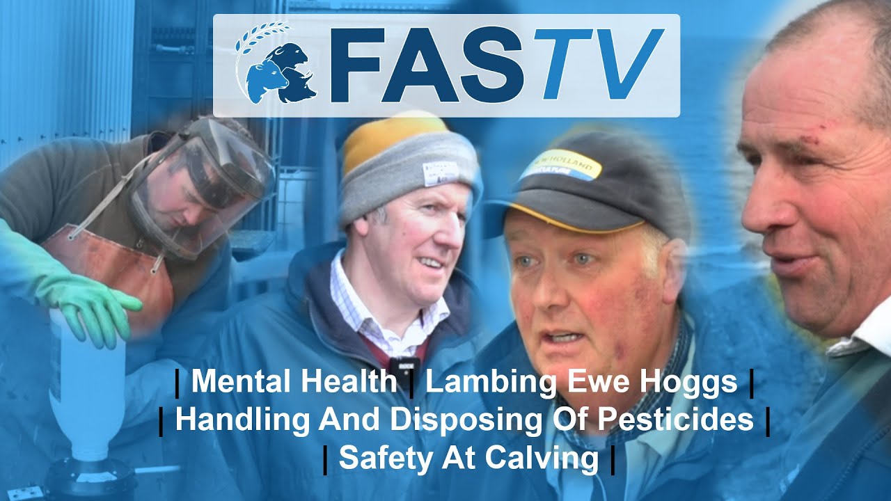 FAS TV:Ep5 - Lambing Ewe Hoggs, Safety at Calving, Handing & Disposing of Pesticides, Mental Health