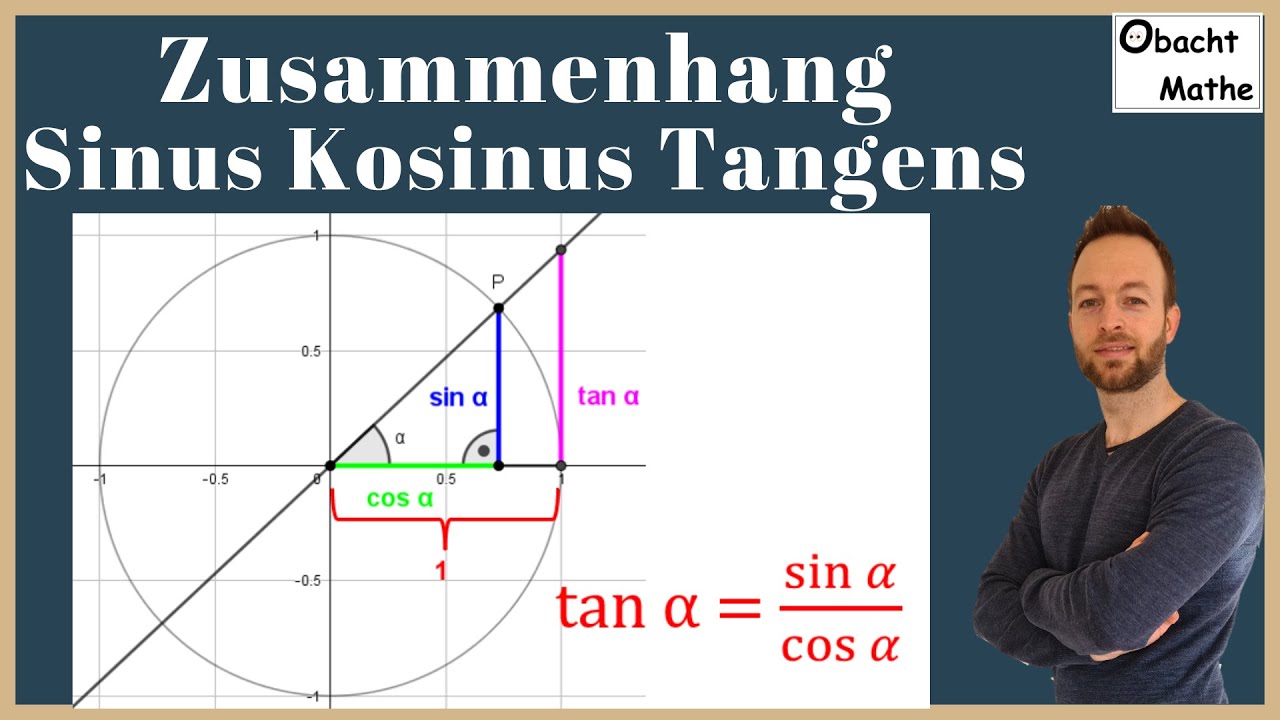 2 wichtige Zusammenhänge zwischen Sinus - Kosinus - Tangens | ganz einfach erklärt | #obachtmathe