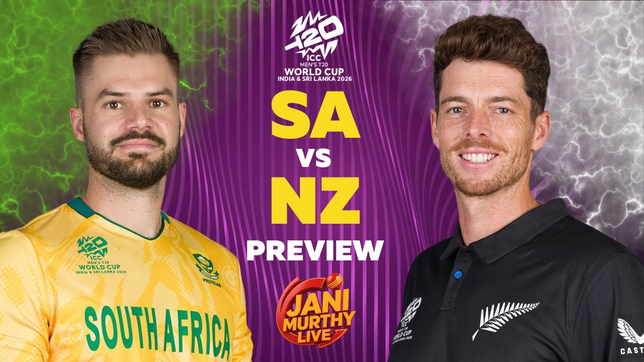 South Africa vs New Zealand Match Preview | Semi Final 1 | ICC T20 World Cup 2026 | Live with Jani🔴