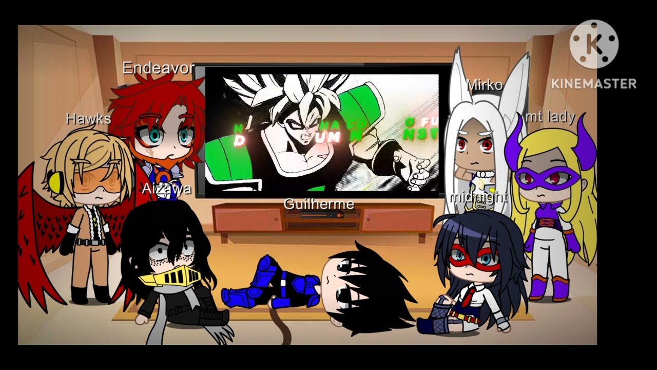 Pro her&oacute;is e eu react rap do broly okabe gacha life