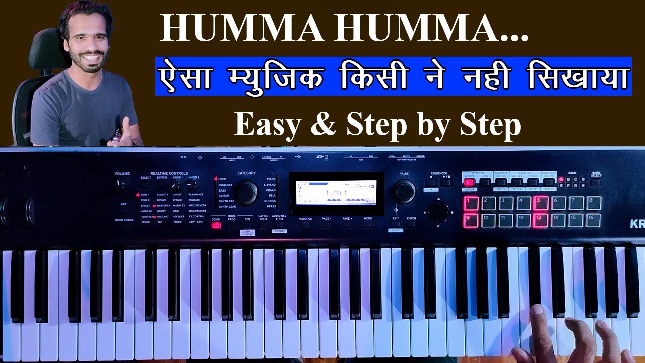 A R RAHMAN BEST MUSIC- The Humma Humma Song... | EASY & SIMPLE PIANO TUTORIAL FOR BEGINNERS