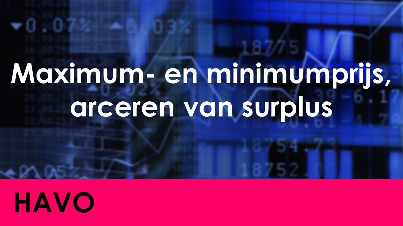 Maximum- en minimumprijs, arceren van surplus - Economie voor havo - Markt & Overheid