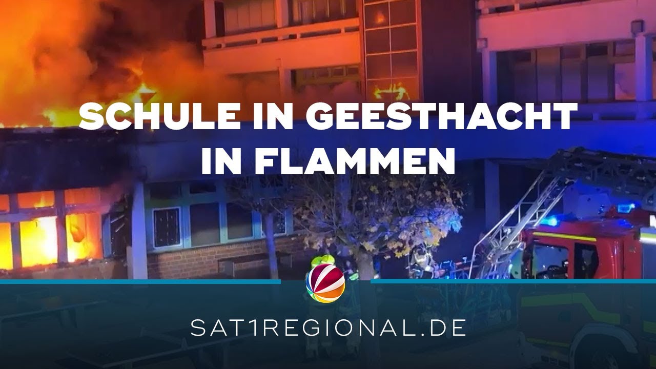 Feuer in Schule in Geesthacht: Mindestens 500.000 Euro Schaden