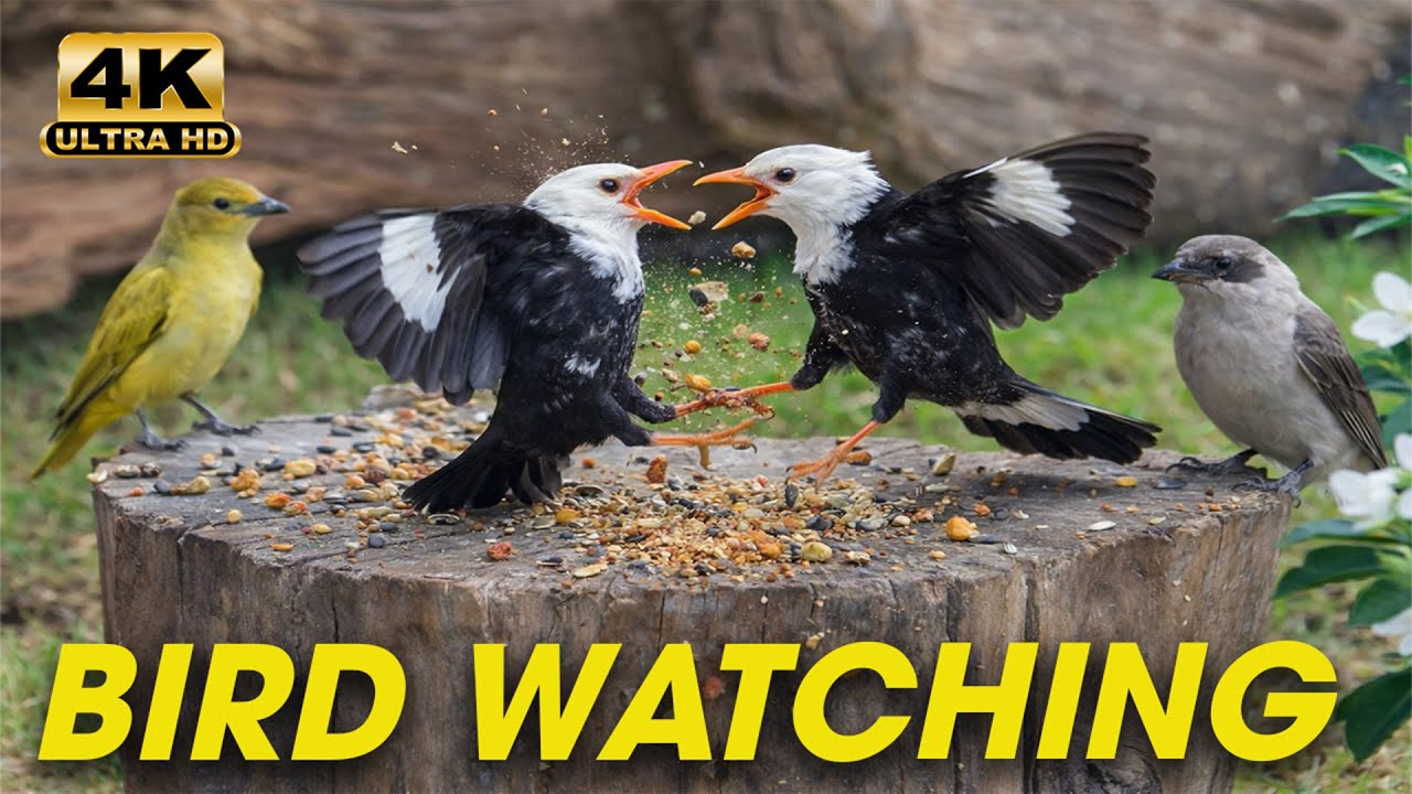 Cat TV for Cats to Watch 😺 Featuring Soothing Bird Watching 🐦 and Nature Sounds