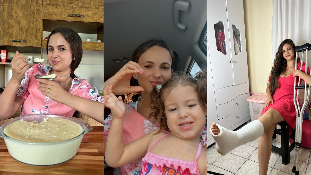 Rotina do meu dia com o pé quebrado