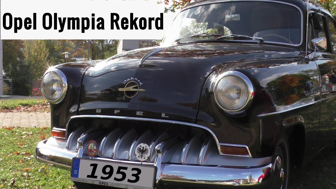 Opel Olympia Rekord 1953 - Motorstart & Sound - Oldtimer - engine start Classic Car