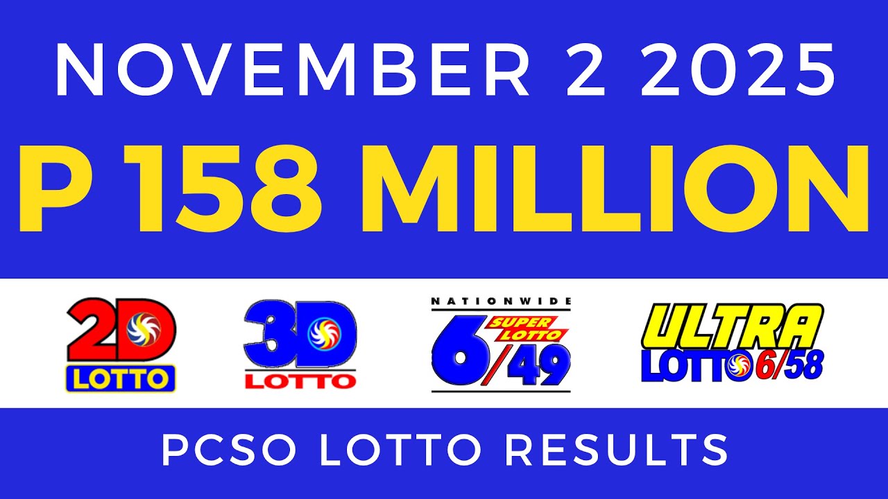 9pm Lotto Result Today November 2 2025 PCSO