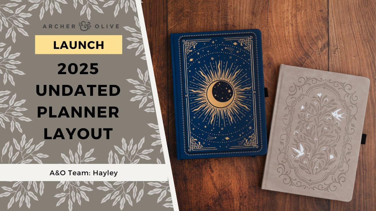 Archer & Olive 2025 UNDATED Planner Layout Flip Through