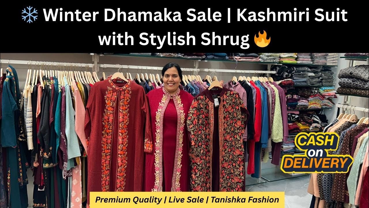 ❄️ Winter Dhamaka Sale | Kashmiri Suit with Stylish Shrug 🔥