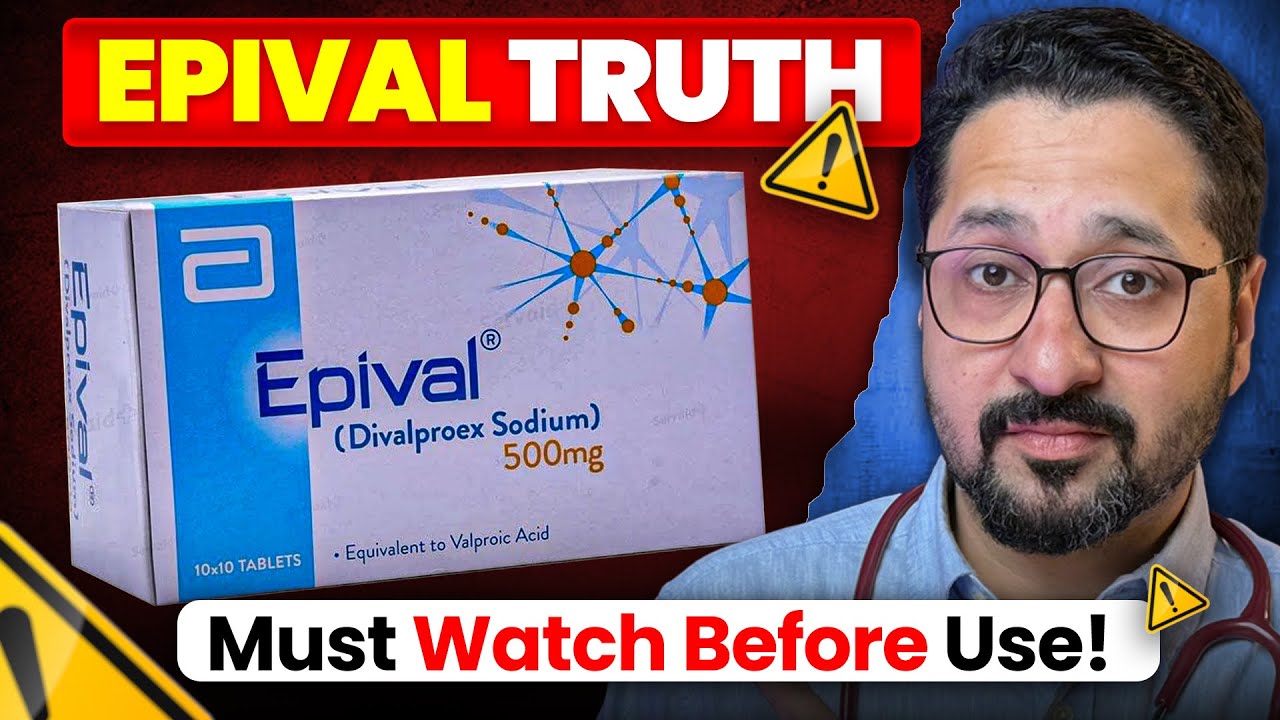 EPIVAL (Sodium Valproate) Explained | Uses, SIDE EFFECTS & Contraindications #psychiatry
