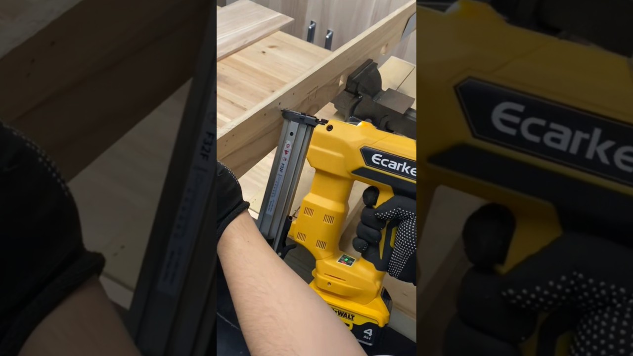 Ecarke Cordless Brad Nailer,  work for #dewalt Battery #fyp #nailer #diy #work #jobsite