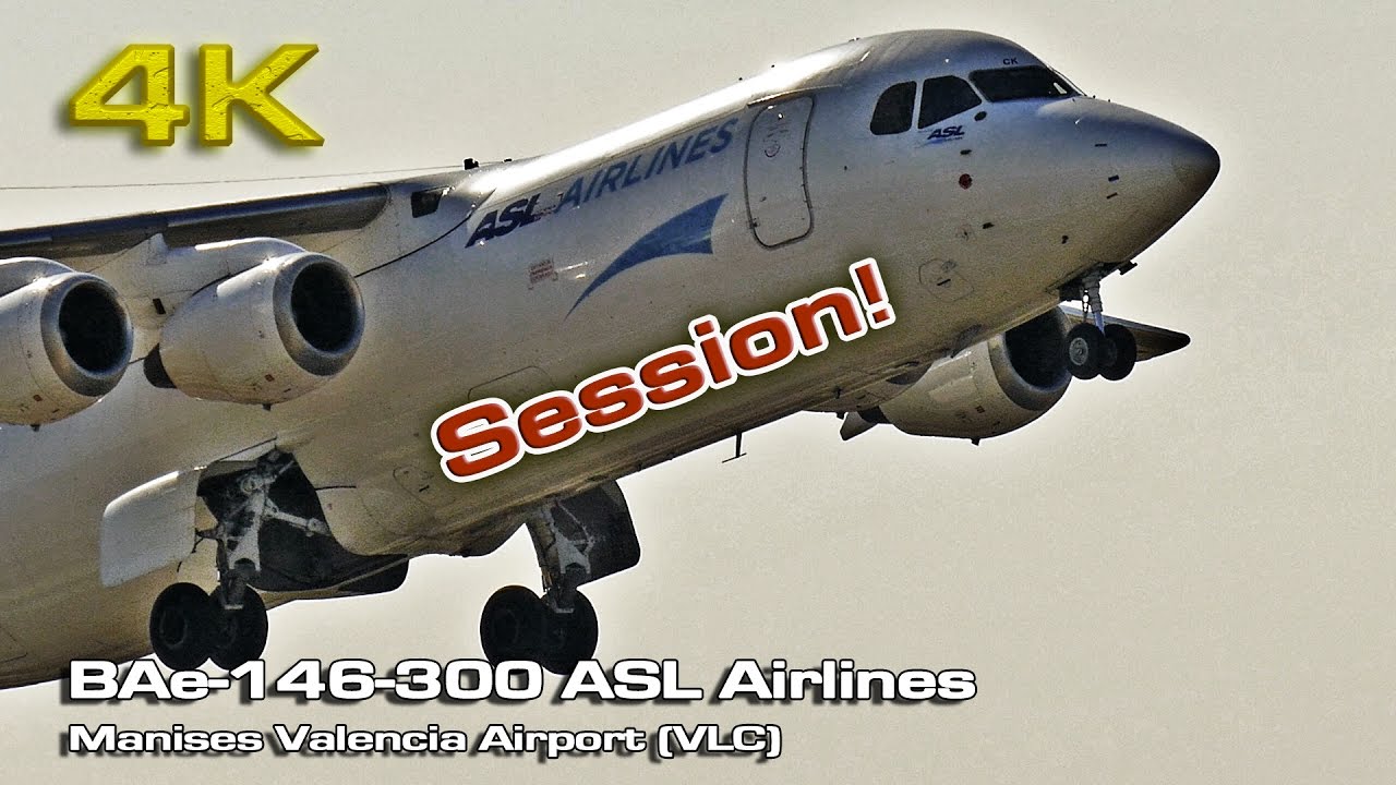 BAe 146 300 ASL Airlines Session VLC [4K]