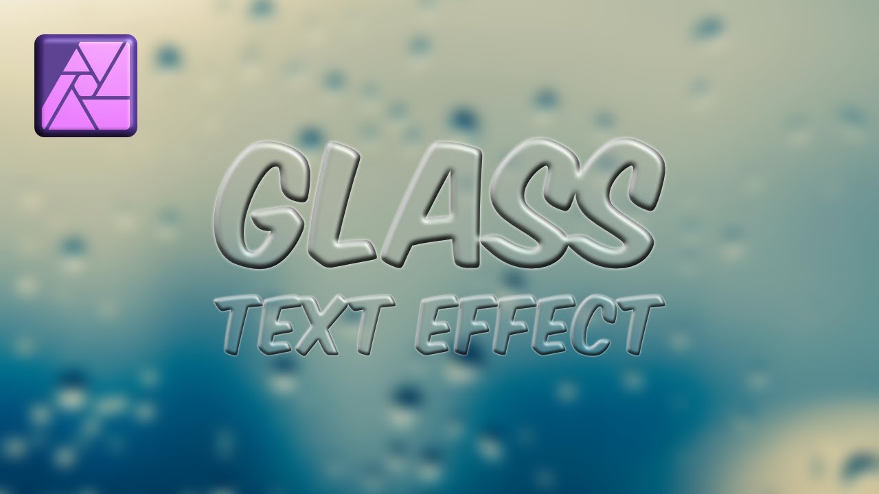 How to create Glass Text Effect in Affinity Photo