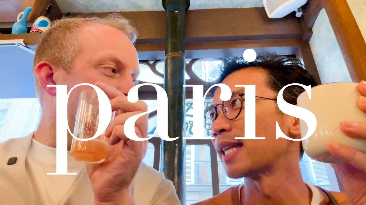 Paris vlog: We visit a speakeasy, enjoy cocktails, try a smash burger, and eat Lebanese food.