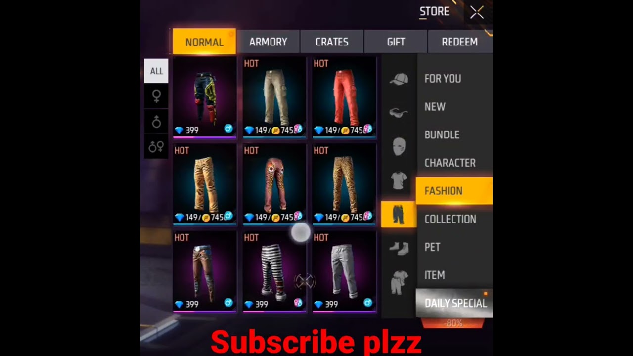 Best Male Dress Combination From Store || Sara Gaming FF #freefire #subscribe