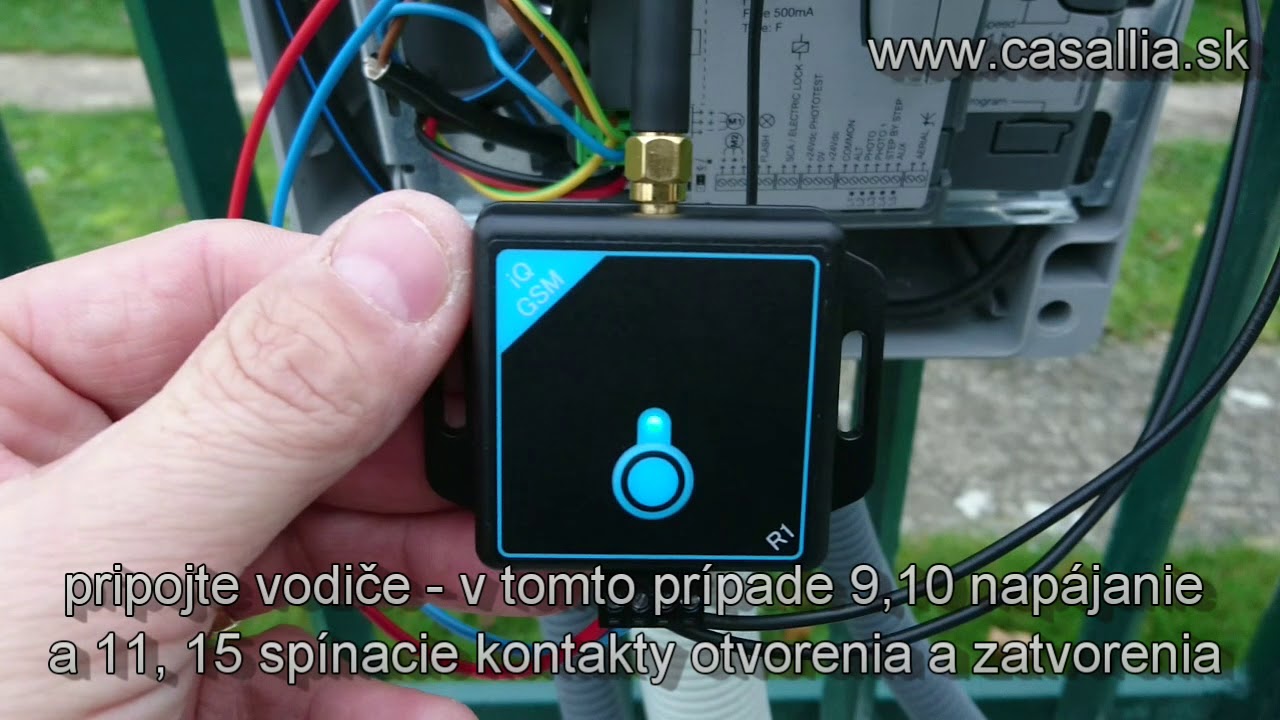 iQGSM - otváranie brán, dverí, roliet prezvonením z telefónu
