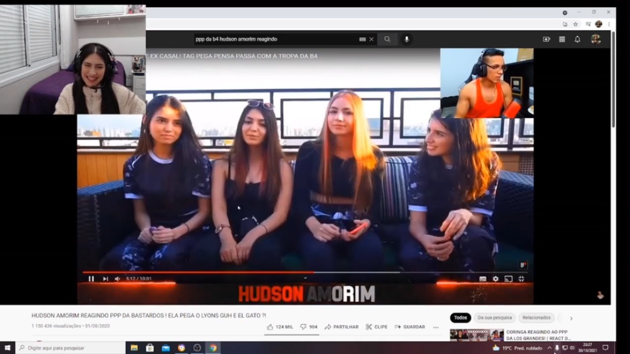 GIOVANNA REAGINDO HUDSON AMORIM REAGINDO PPP DA BASTARDOS ! ELA PEGA O LYONS GUH E EL GATO ?!