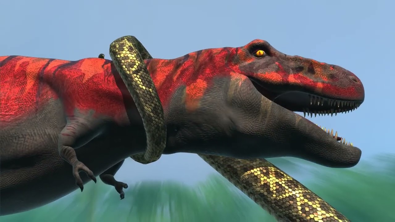 T-rex vs Titanoboa