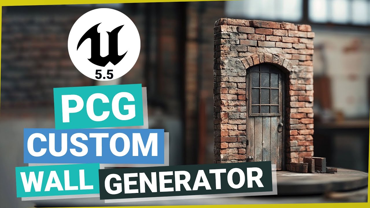 PCG + Geometry Script in UE 5.5 - Wall Generator Tutorial