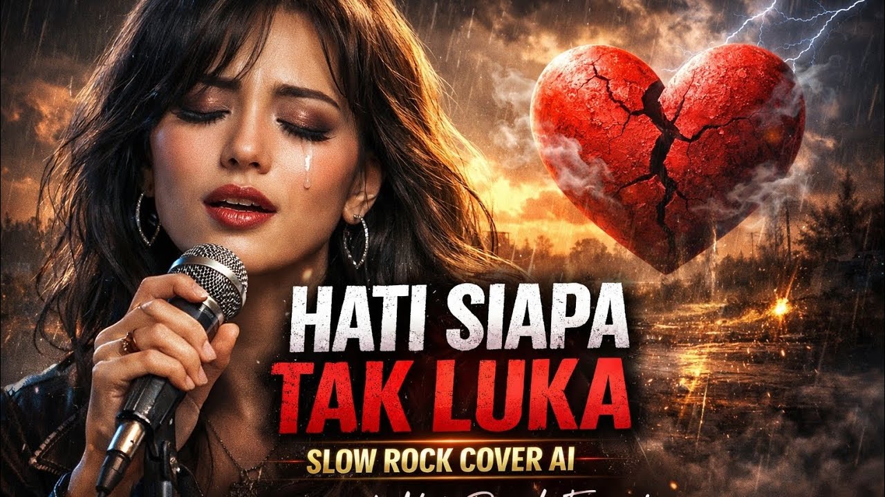 HATI SIAPA TAK LUKA – Slow Rock Cover AI | Lagu Patah Hati Penuh Emosi