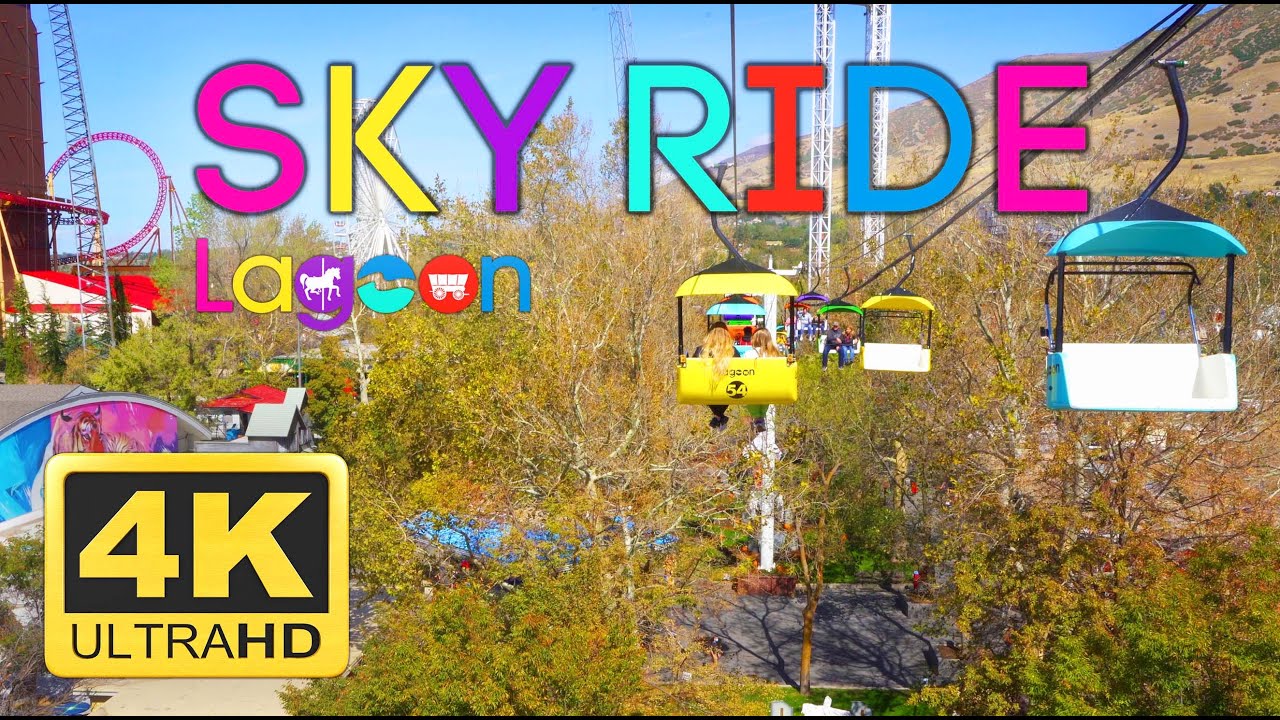 Sky Ride (4K) POV South To North - Lagoon Amusement Park