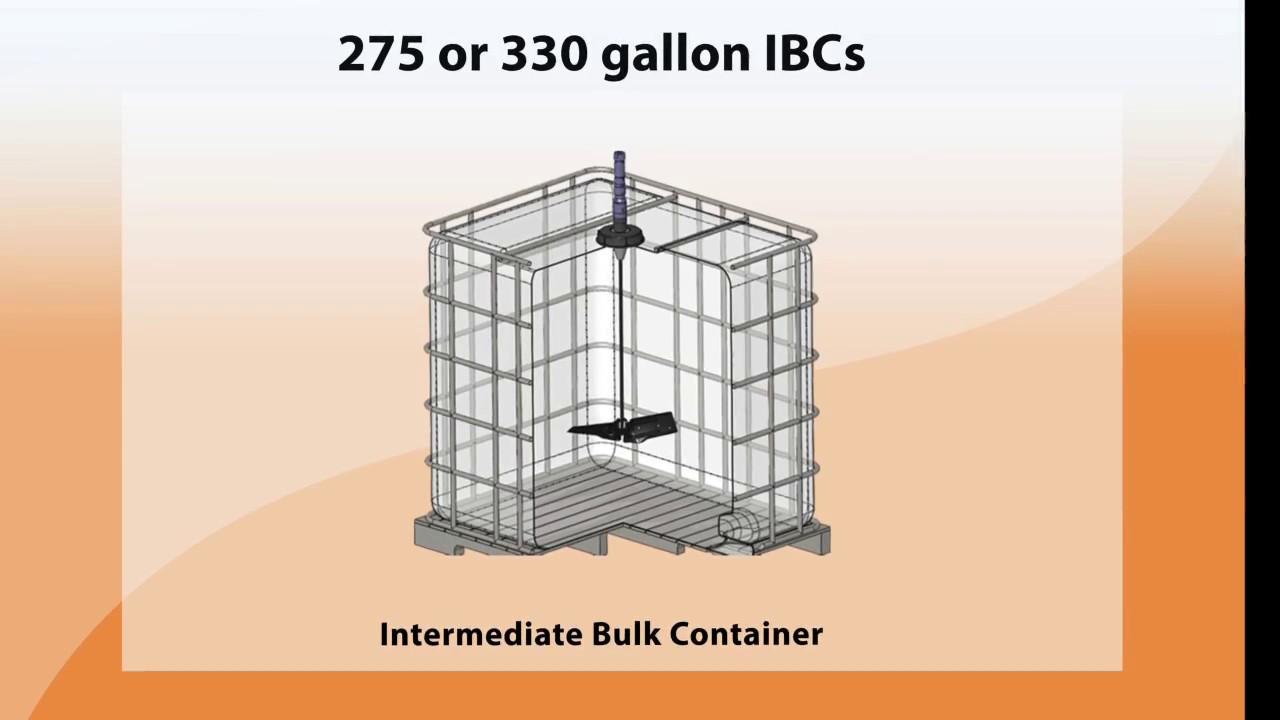 Mixing Corn Gluten with Even Mix&trade; IBC Mixer Tank Agitator
