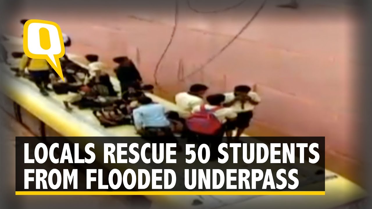 Dausa: 50 Students Rescued From Bus Trapped in Flooded Underpass I The Quint