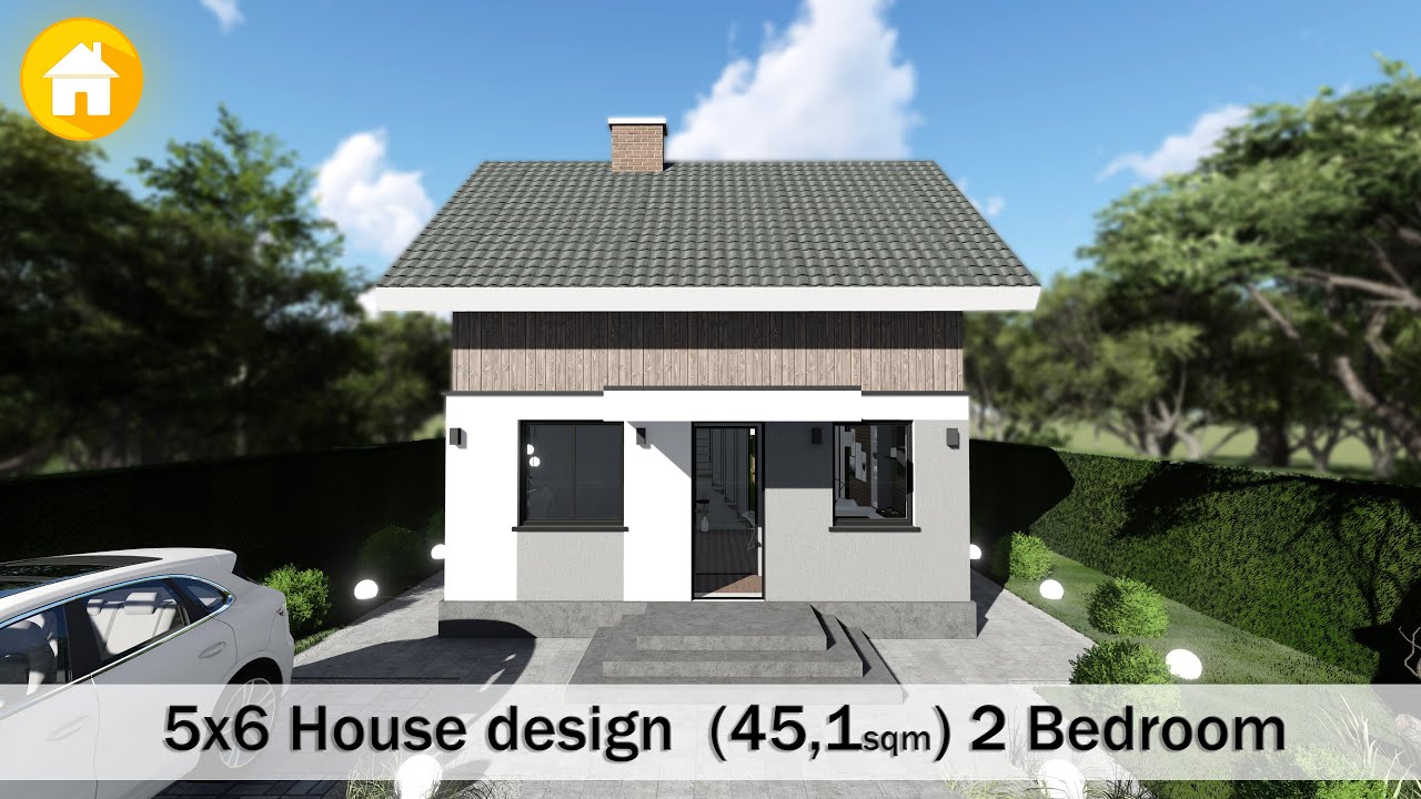Tiny House Design 5x6 meters I House Design I 2 Bedrooms