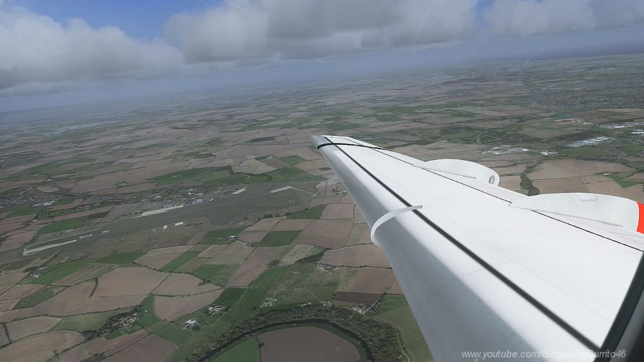 [FSX] KLM Cityhopper Fokker 70 departs Durham Tees Valley