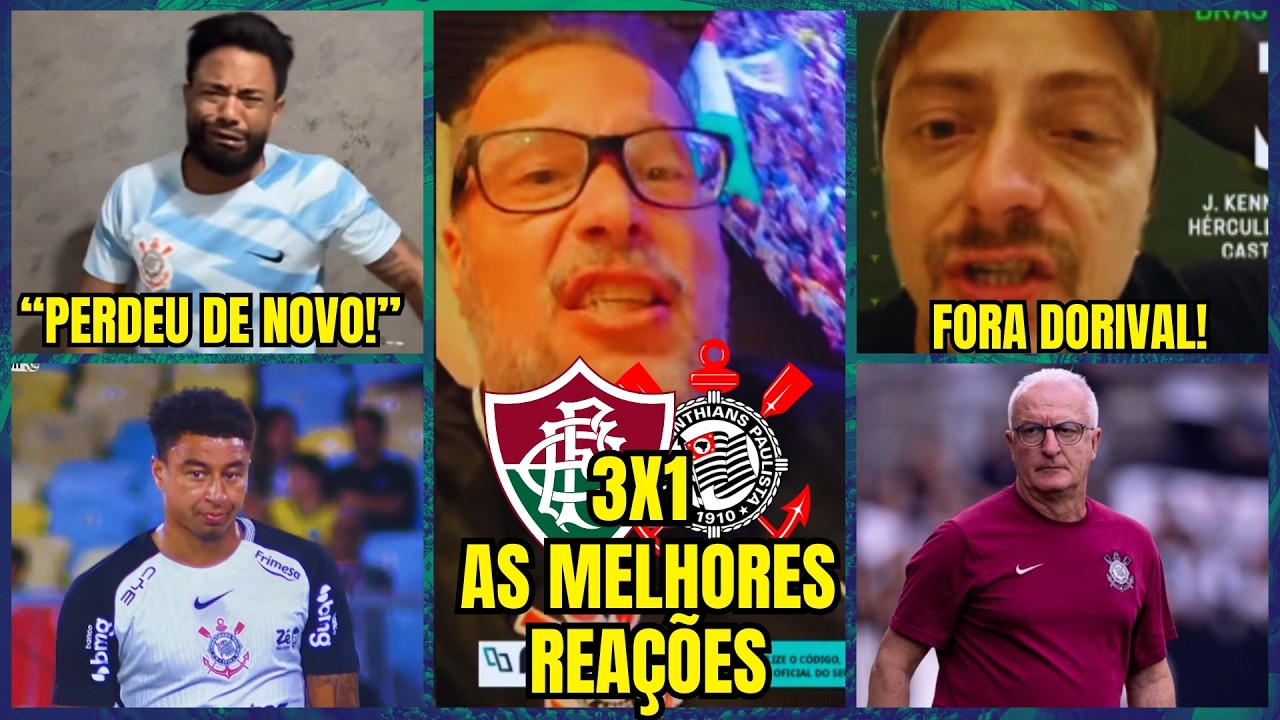 CORINTIANOS V&Acirc;O &Agrave; LOUCURA EM DERROTA PARA O FLUMINENSE, VEJA AS REA&Ccedil;&Otilde;ES E A TABELA DO BRASILEIR&Atilde;O