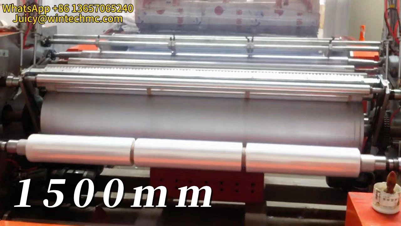 1.5 M Automatic Casting Film Machine with Automatic Loading and Unloading System.