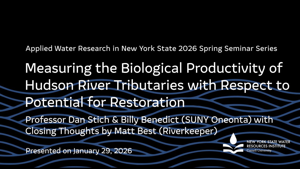 Measuring the Biological Productivity of Hudson River Tributaries