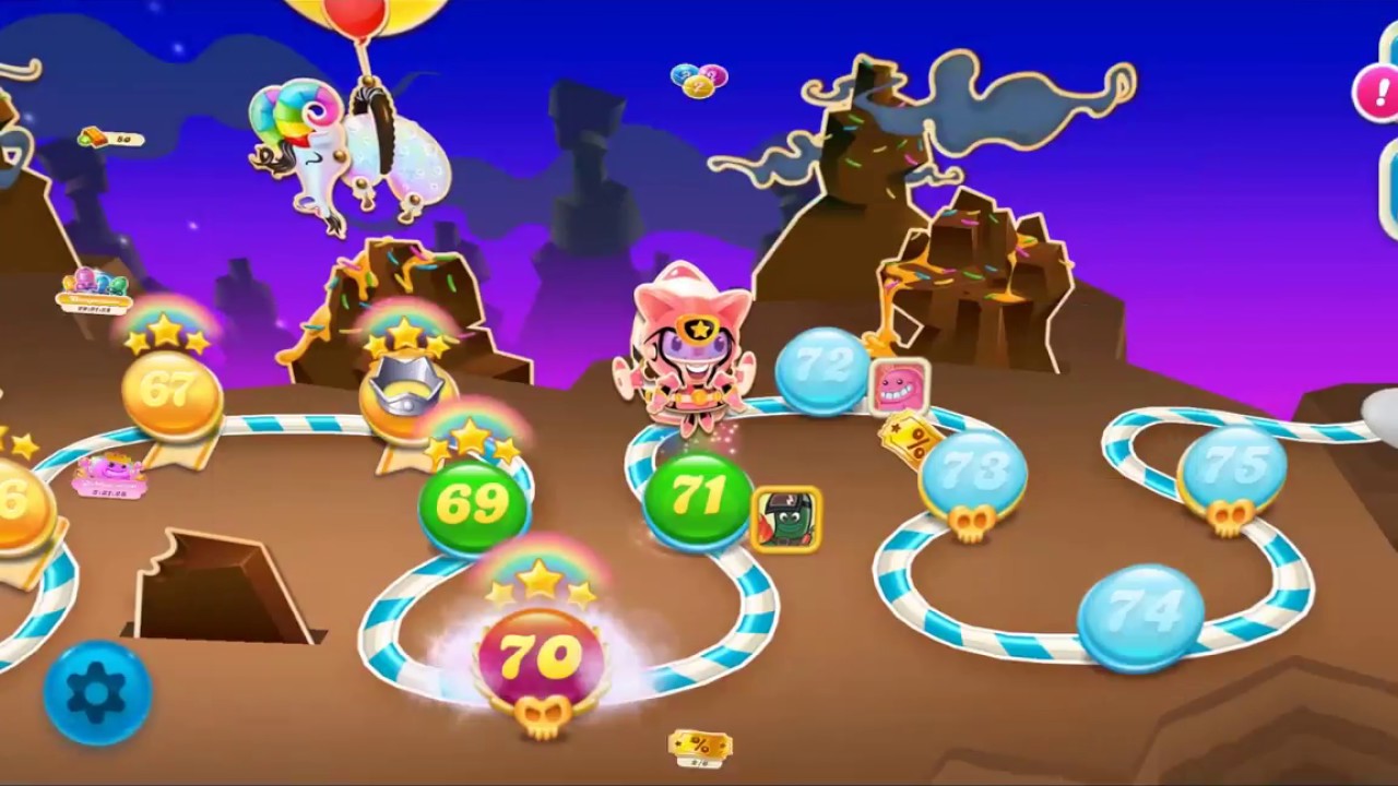 Candy Crush Soda Saga - Level 66 - 70 - Gameplay