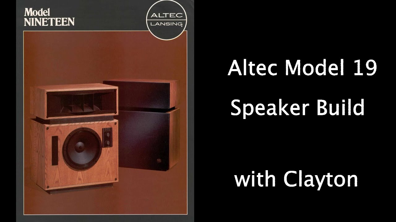 Altec Model 19 Build Part 4