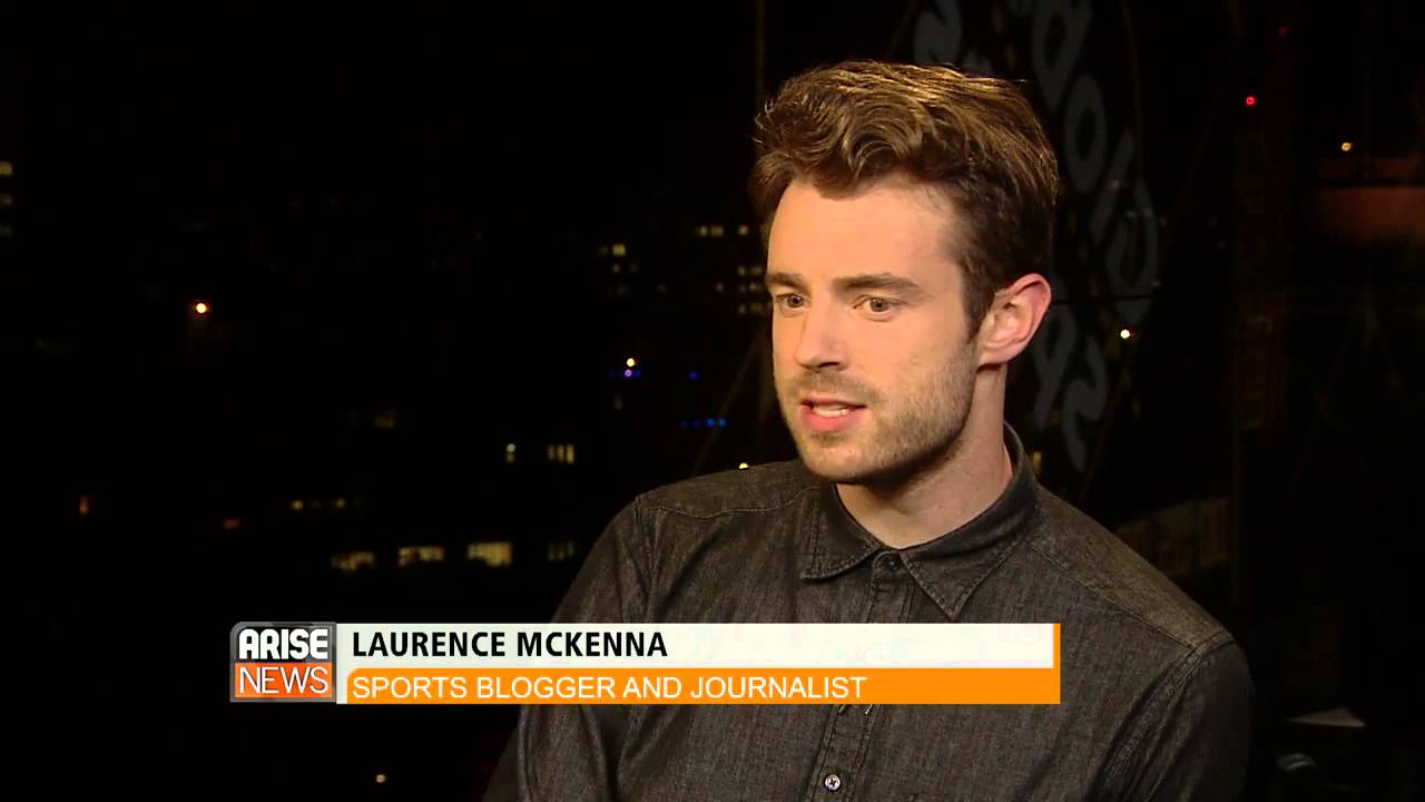 Sports blogger Laurence McKenna discussing English football on Global Sports Report