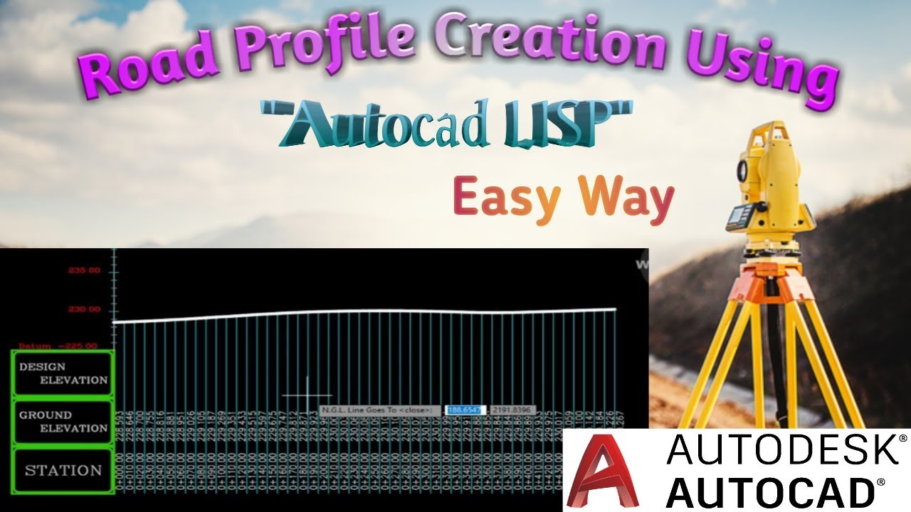 Road Cross Section Drawing Quick and Easy way of Drafting using LISP