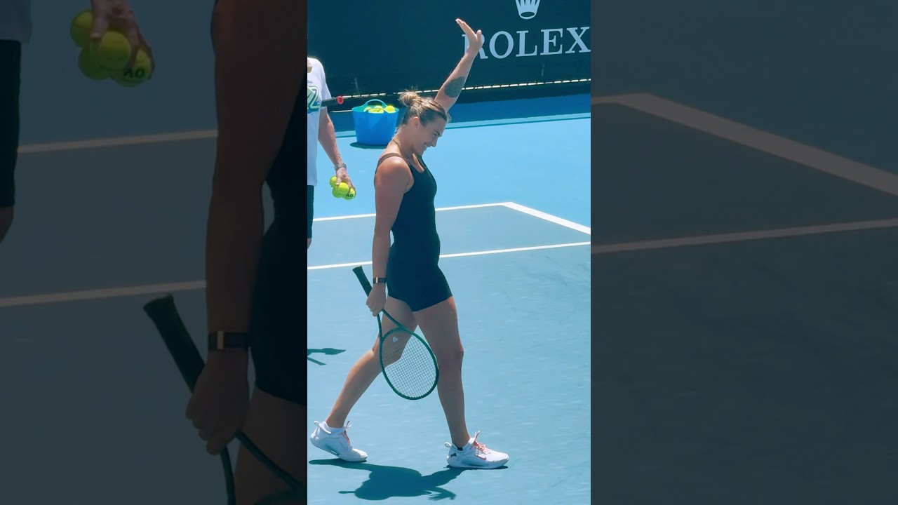 Threepeat on the cards for the reigning champ Aryna Sabalenka #australianopen #ao25