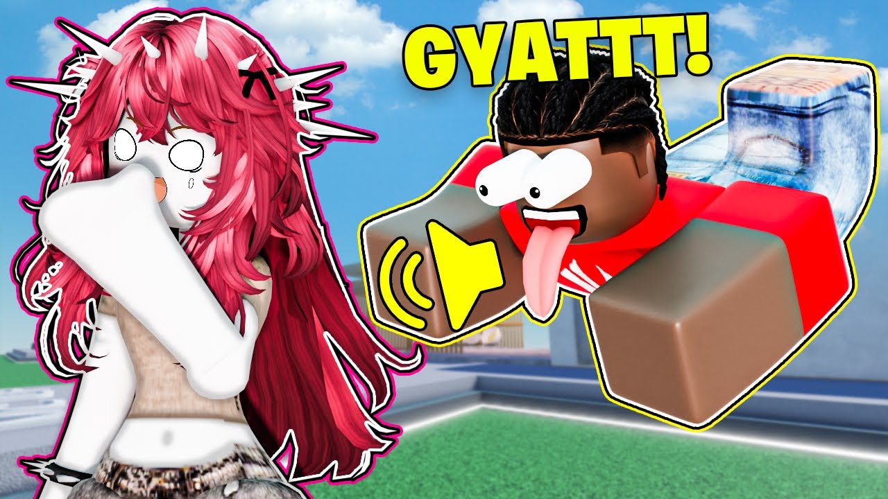 Троллинг женским голосом в Roblox: The Strongest Battlegrounds