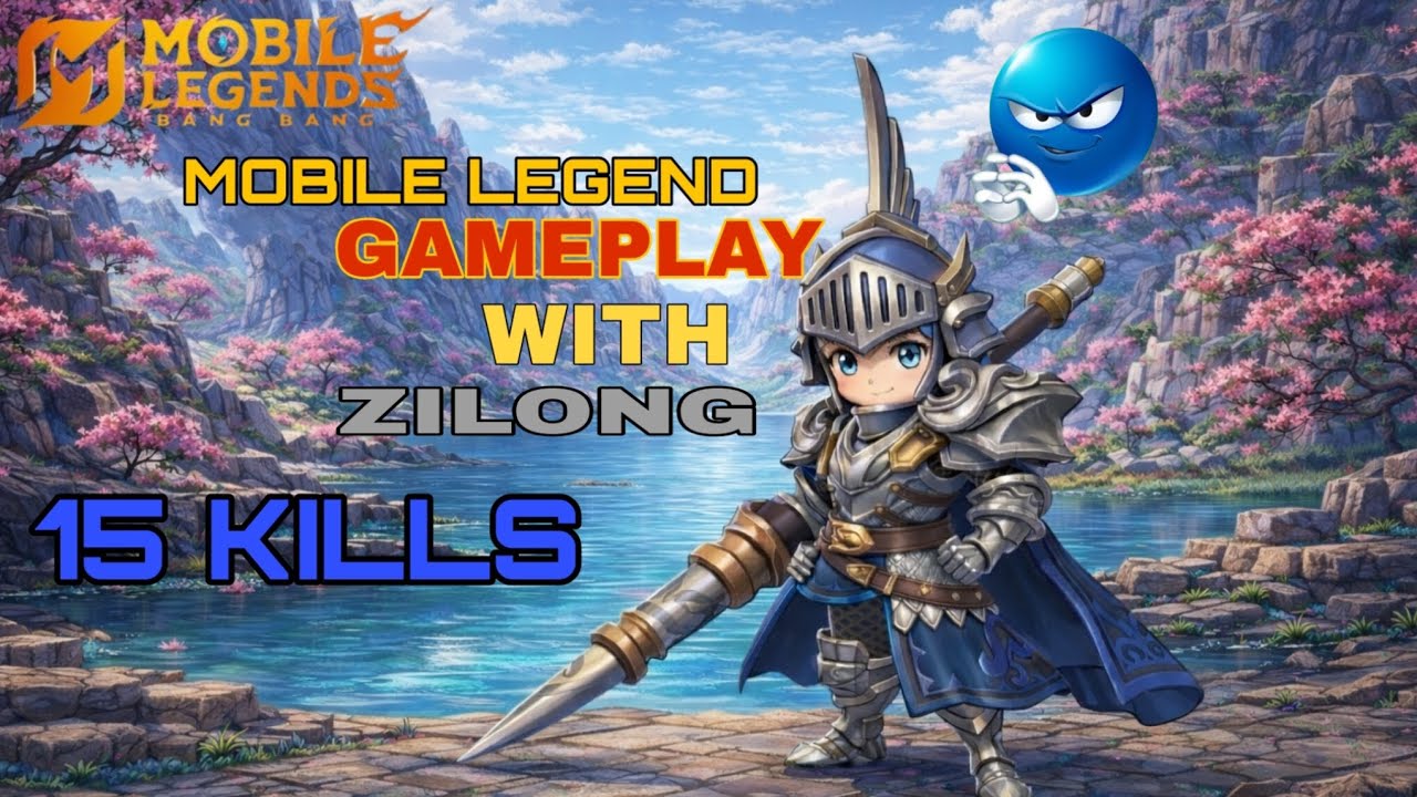 MOBILE LEGEND GAMEPLAY WITH ZILONG 15 KILL😱#gameplay #malayalam #video 