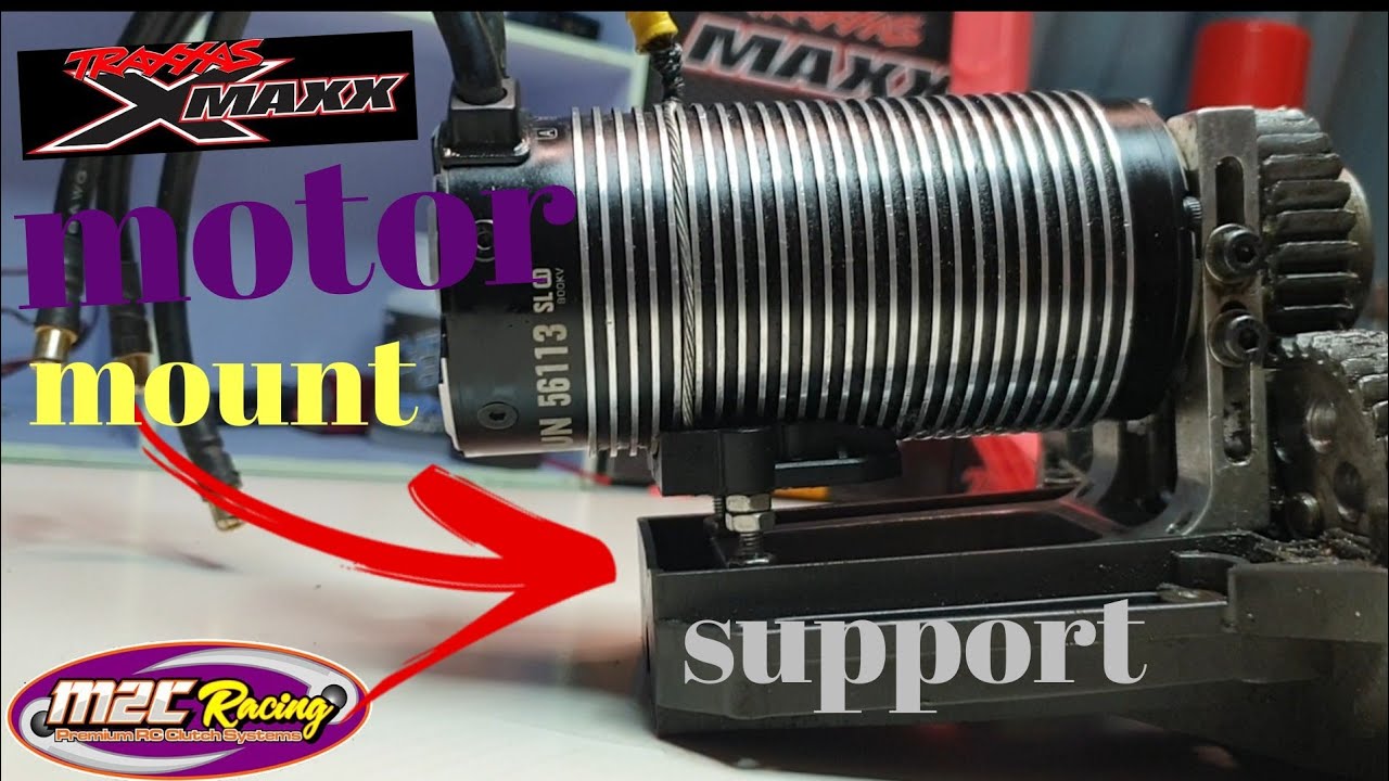 How to save bending your upgraded motor mount on your Xmaxx with big can motor. Cheap easy mod