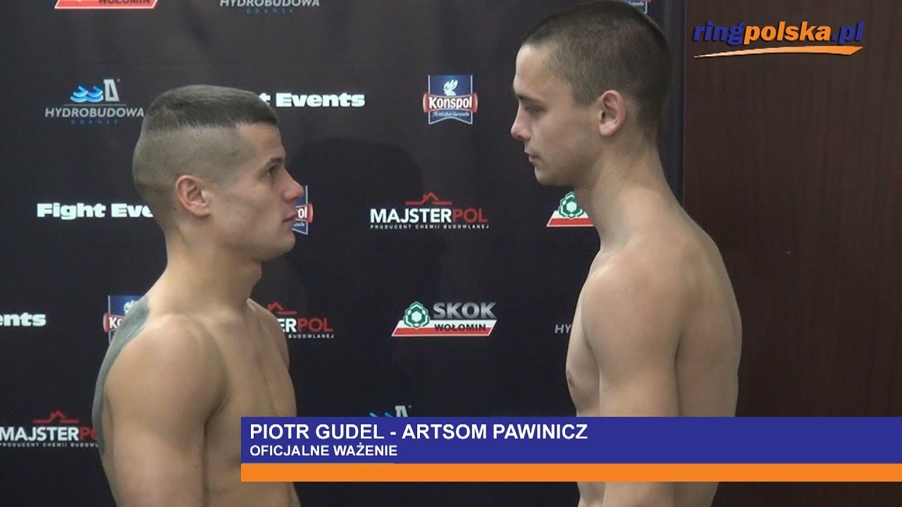 Piotr Gudel - Artsom Pawinicz: Oficjalne ważenie