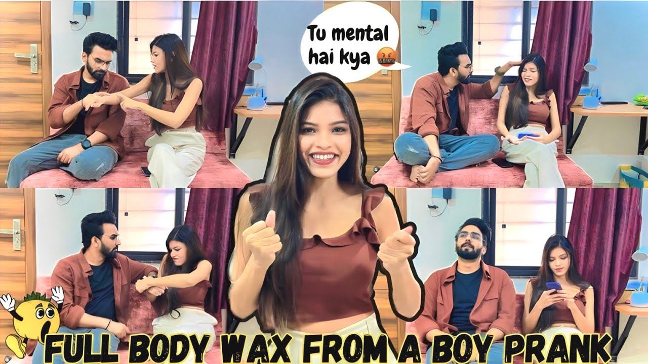 Full body wax prank from a boy prank on BOYFRIEND😰 he got angry | ft. Sid Gopal & Pallavi | 