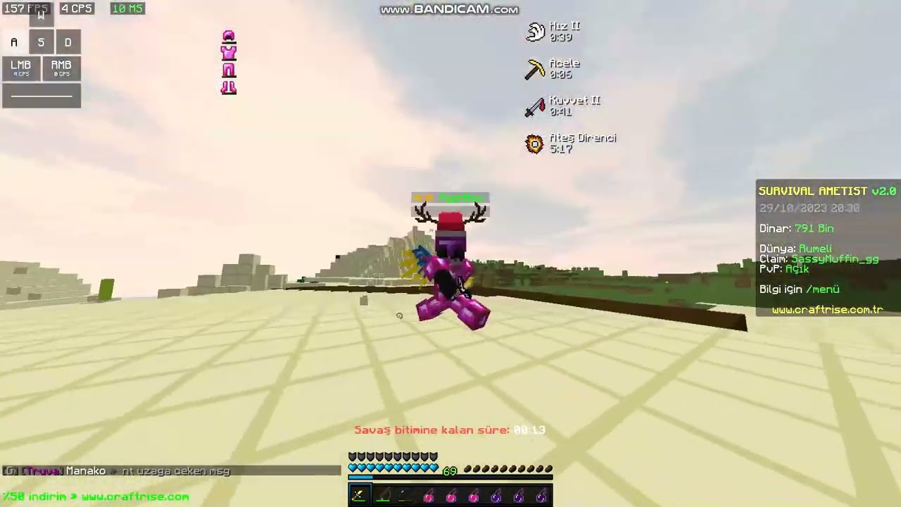 Survival ametist  SassyMuffin_gg ve techono açıkta 2v1 yapıyor